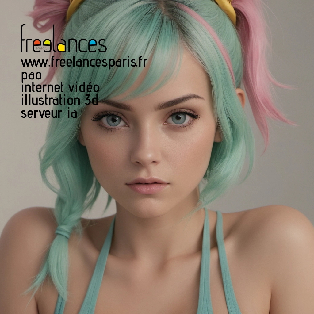 Pao mise en page internet vidéo illustration 3d serveur IA générative AI freelance paris studio de création magazines 8l98swl0